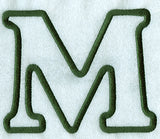Modern Applique Mu - 5 inch