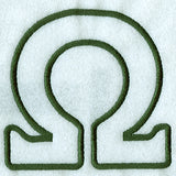 Modern Applique Omega - 5 inch