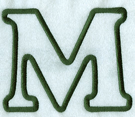Modern Applique Mu - 5 inch