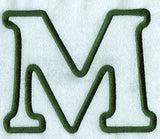 Modern Applique Mu - 5 inch