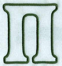 Modern Applique Pi - 5 inch