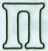 Modern Applique Pi - 5 inch