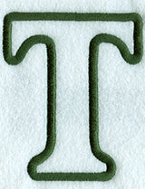 Modern Applique Tau - 5 inch