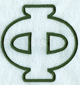 Modern Applique Phi - 5 inch