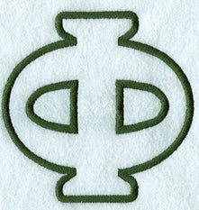 Modern Applique Phi - 5 inch