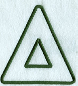 Modern Applique Delta - 5 inch