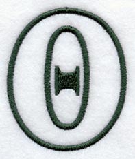 Modern Applique Theta - 5 inch