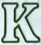 Modern Applique Kappa - 5 inch