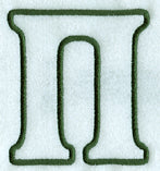 Modern Applique Pi - 5 inch