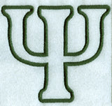 Modern Applique Psi - 5 inch