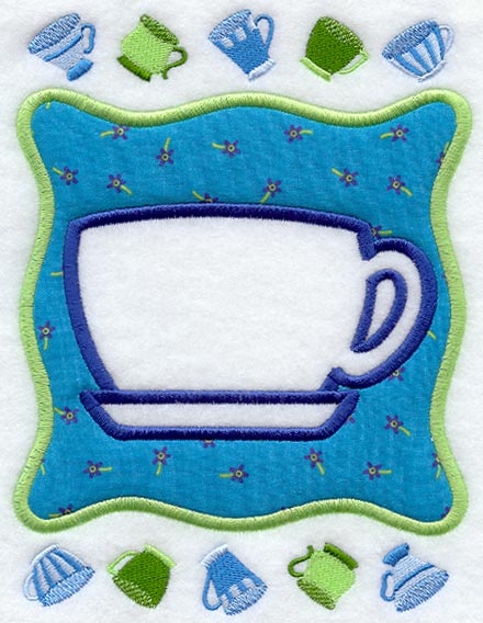 Teacup Frame (Applique)