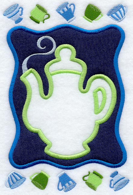 Teapot Frame (Applique)