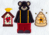 Country Bear and Beehive (Applique)