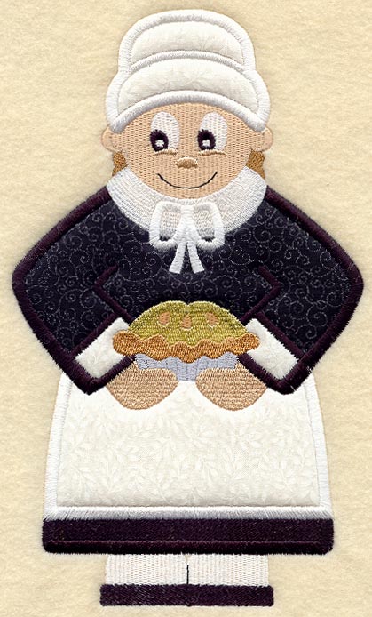 Pilgrim Girl - Front (Applique)