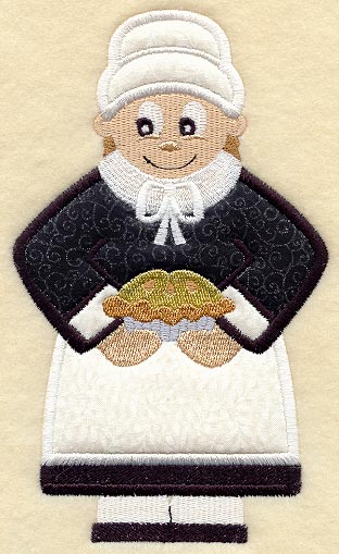 Pilgrim Girl - Front (Applique)
