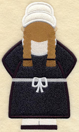 Pilgrim Girl - Back (Applique)
