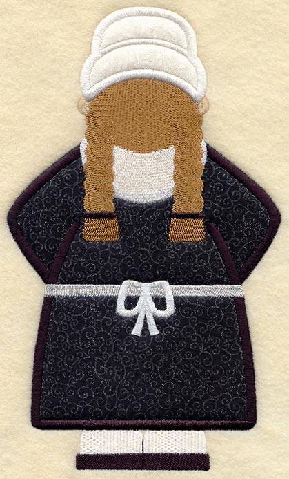 Pilgrim Girl - Back (Applique)