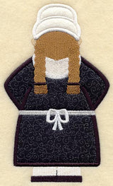 Pilgrim Girl - Back (Applique)