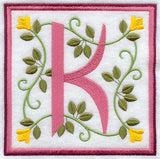 Friendship Square Letter K - 6 inch (Applique)