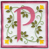 Friendship Square Letter P - 6 inch (Applique)