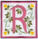 Friendship Square Letter R - 6 inch (Applique)