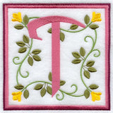 Friendship Square Letter T - 6 inch (Applique)