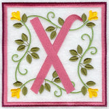 Friendship Square Letter X - 6 inch (Applique)