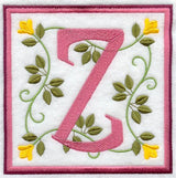 Friendship Square Letter Z - 6 inch (Applique)