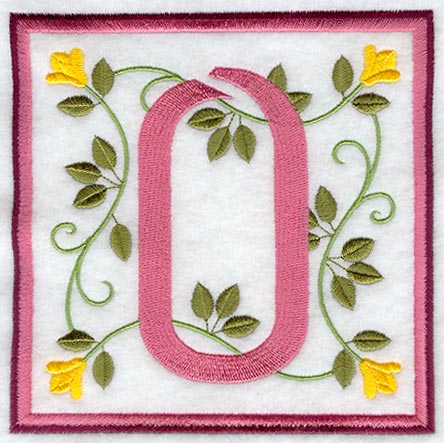 Friendship Square Number 0 - 6 inch (Applique)
