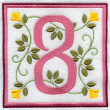 Friendship Square Number 8 - 6 inch (Applique)