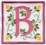 Friendship Square Letter B - 6 inch (Applique)