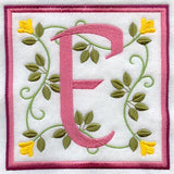 Friendship Square Letter E - 6 inch (Applique)
