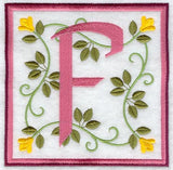Friendship Square Letter F - 6 inch (Applique)