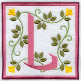 Friendship Square Letter L - 6 inch (Applique)