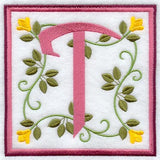 Friendship Square Letter T - 6 inch (Applique)
