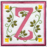 Friendship Square Letter Z - 6 inch (Applique)