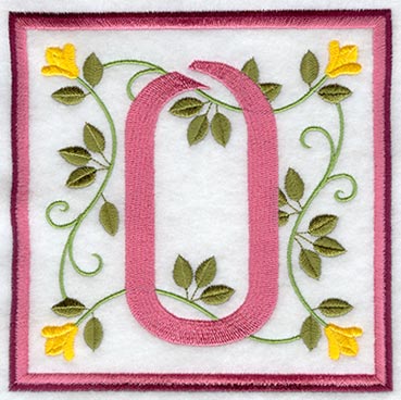 Friendship Square Number 0 - 6 inch (Applique)