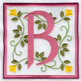 Friendship Square Letter B - 6 inch (Applique)