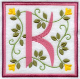 Friendship Square Letter K - 6 inch (Applique)