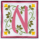 Friendship Square Letter N - 6 inch (Applique)