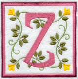 Friendship Square Letter Z - 6 inch (Applique)