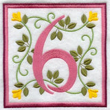 Friendship Square Number 6 - 6 inch (Applique)