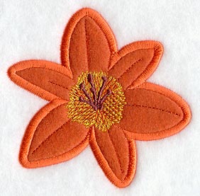 tiger lily embroidery patterns Tiger Lily (Applique) | Machine Embroidery Design