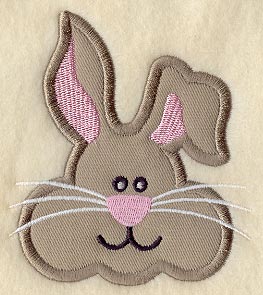 Easter Bunny Face (Applique)