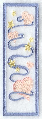 Heart and Stars Bookmark (In-the-Hoop)