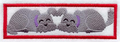 Friendly Dogs Bookmark (In-the-Hoop)