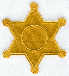 Sheriff's Badge (Applique)
