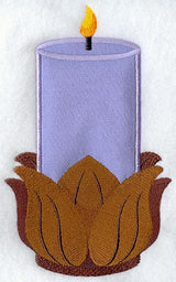 Petal Pedestal Pillar Candle (Applique)