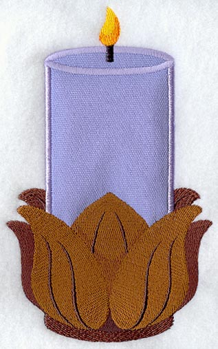 Petal Pedestal Pillar Candle (Applique)