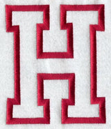 Collegiate Letter H (Applique) (5 Inch)